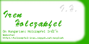 iren holczapfel business card